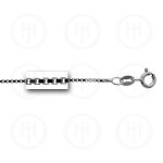 Sterling Silver Black Colour Plated Basic Chain Box 04 (BOX24BR) 1.4mm