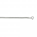 Silver Rhodium Plated Chain Necklace Franco 60