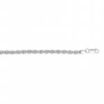 Sterling Silver Basic Chain Hollow Rope 3mm (HROPE-80)