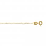 Gold Plated Sterling Silver Rolo Fancy Chain (ROLO-10-G)