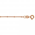 Sterling Silver Rose Gold Plated Satellite Fancy Chain (SAT1-R)
