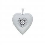 Dancing Diamond Heart Locket (LOC-HE-1077)