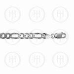 Rhodium Plated Sterling Silver Basic Chain Figaro (FIG150RH)