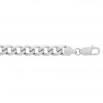 Silver Rhodium Plated Basic Chain Curb (GD220RH)