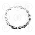 Sterling Silver Plain Hollow Puffed Gucci 7.8mm Chain (PGUCCI-200)