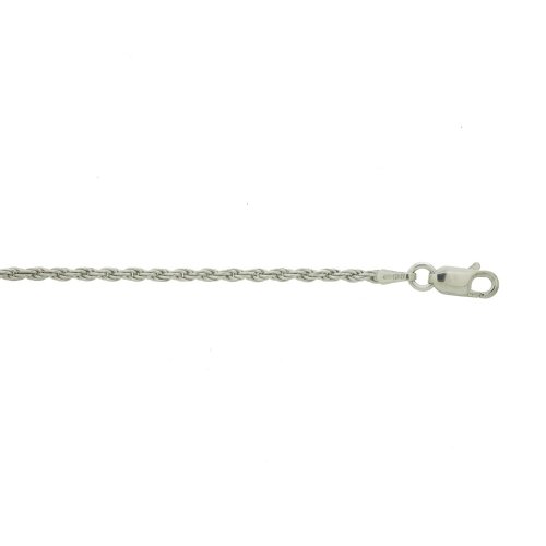 Sterling Silver Rhodium Plated Basic Chain Rope 2.0mm (ROPE40RH)