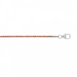 Sterling Silver Rose Gold Plated Basic Chain Ball DiamondCut 03 (DCBALL-1.5-R) 1.5mm