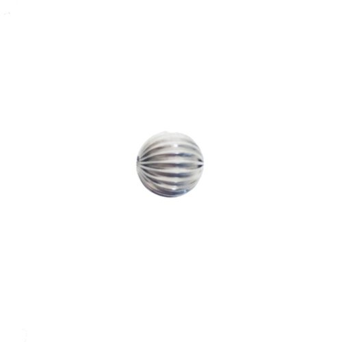 Sterling Silver Round Fluted Bead 11mm