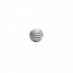Sterling Silver Round Fluted Bead 11mm