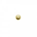 Sterling Silver Gold Plated Seamless Italian Bead 8mm (IB-G-8)