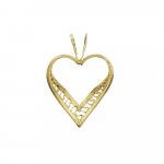 Small Detailed Heart Pendant (GP-1027)