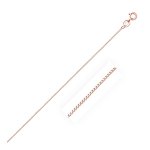 14K Rose Gold Chain Necklace Box 0.6mm (BOX-045-14R)