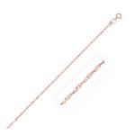 14K Rose Gold Chain Necklace Singapore 1.0mm (SING-020-14R)