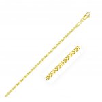 14K Yellow Gold Chain Necklace Franco 0.9mm (FRANCO-030-14Y)