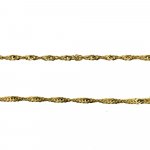 14K Yellow Gold Singapore Chain Necklace 2.8mm (GC-1148)