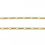 14K Yellow Gold Figaro Chain Necklace 3.8mm (GC-1149)