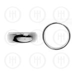 Sterling Silver Rounded Band Ring 8mm (R-1140-8)