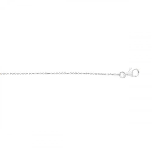 Silver Rhodium Plated Fancy Chain Assorted Ball and Bar Chain (ROLO-30-2C-RH) 1.3mm
