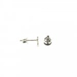 Sterling Silver Plain Anchor Studs (ST-1256)