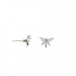 Sterling Silver CZ Dragonfly Studs (ST-1294)