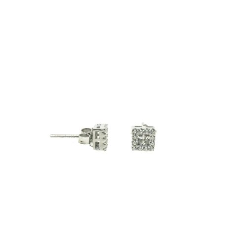 Square Halo Earrings (ST-1288)