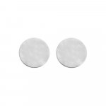 Sterling Silver Plain Circle Studs (ST-1310)