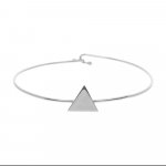 Sterling silver bangle with Triangle (IB-1088)