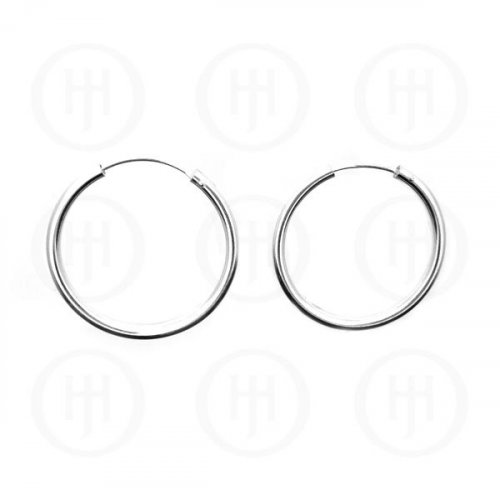 Silver Sleeper Hoop 25mm x 1.25mm (HP-125-25)