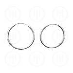 Silver Sleeper Hoop 25mm x 1.25mm (HP-125-25)