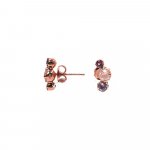 Rose Gold Rose Quartz Earrings (ST-1315-RQ)