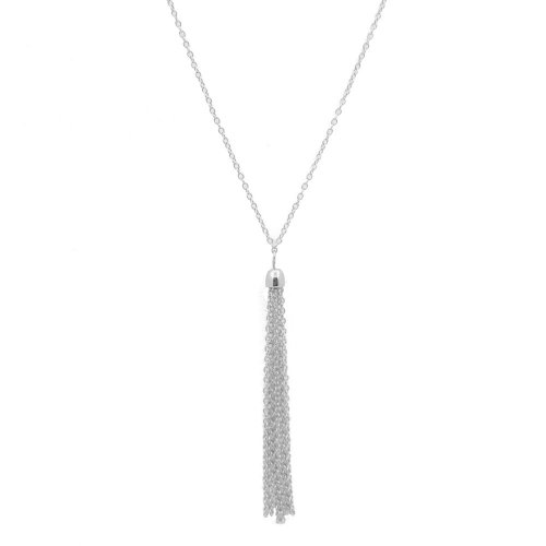 Tassel Necklace with Plain Small Cap (N-1278)