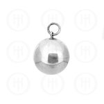 Silver Round 16mm CHIME Ball Pendant(P-1090-16)