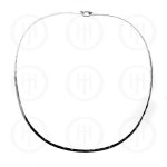 Silver Fancy Chain Hammered Choker '2.5mm (CH-H-2)