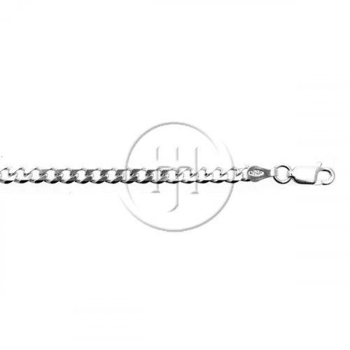 Silver Basic Chain Curb 06 Rhodium Plated(GD100-RH) 3.8mm
