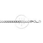 Silver Basic Chain Curb 06 Rhodium Plated(GD100-RH) 3.8mm
