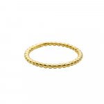 Gold Plated Thin Bar Plain Ring (R-1428-G)