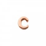 Rose Gold Plated Alphabet Pendants (P-1410-R)