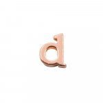 Rose Gold Plated Alphabet Pendants (P-1410-R)