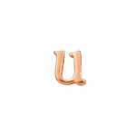 Rose Gold Plated Alphabet Pendants (P-1410-R)