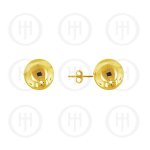 10K Gold Earrings Ball Stud 8mm (G-BE-8-10K)