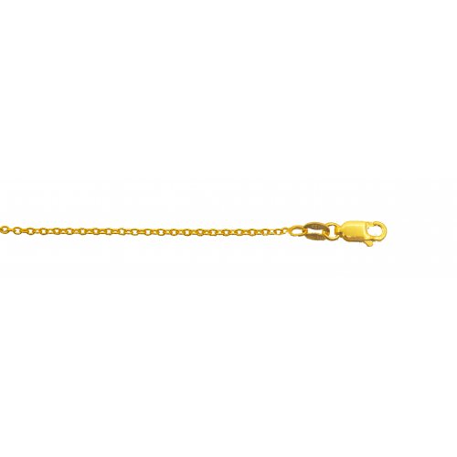 Sterling Silver Basic Chain Rolo 02 Oval Gold Plated 1.5mm (ROLO-OV40-G)