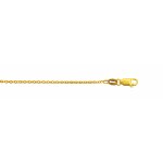 Sterling Silver Basic Chain Rolo 02 Oval Gold Plated 1.5mm (ROLO-OV40-G)