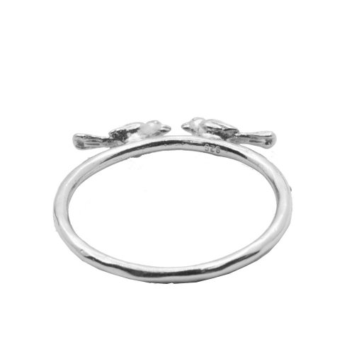 Silver Assorted Plain Bird Ring (R-1330)