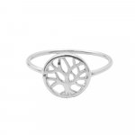 Plain Sterling Silver Tree of Life Ring (R-1206)