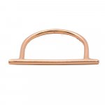 Sterling Silver Flat Bar Ring Rose Gold Plated (R-1334-R)