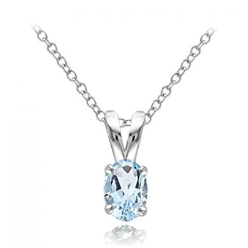 Mother and Child January Birthstone Pendant (P-1368-JAN)