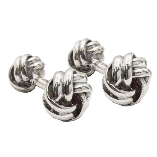 Silver Assorted Tiffany Inspired  Men&#039;s Love Knot Cuff links (CL-107)