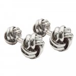 Silver Assorted Tiffany Inspired  Men's Love Knot Cuff links (CL-107)