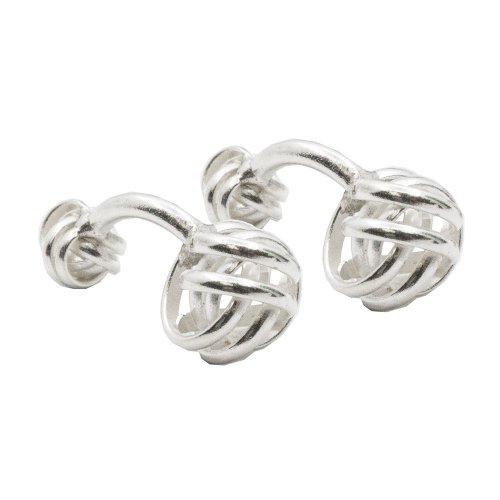 Silver Men&#039;s Knot Cuff Links (CL-113)