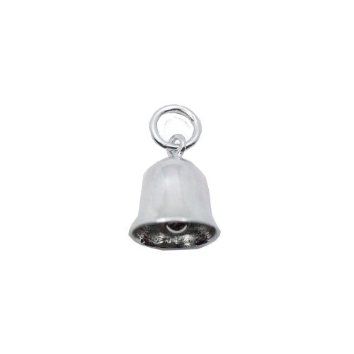 Plain Silver Mini Bell Pendant (P-1190)